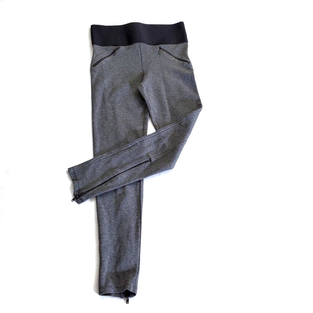 Zara | Ankle Zip Ponte Back Seam Slimming Leggings